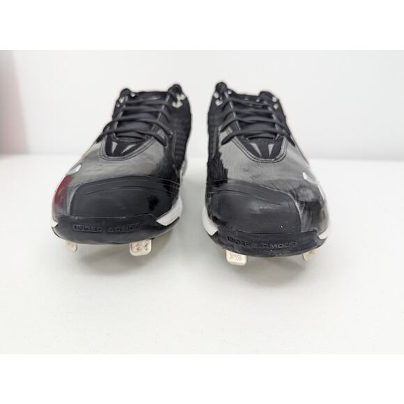 Men's Size 12 - Under Armour Natural 2 Low ST Black New In Box Baseball Cleats - Picture 1 of 9